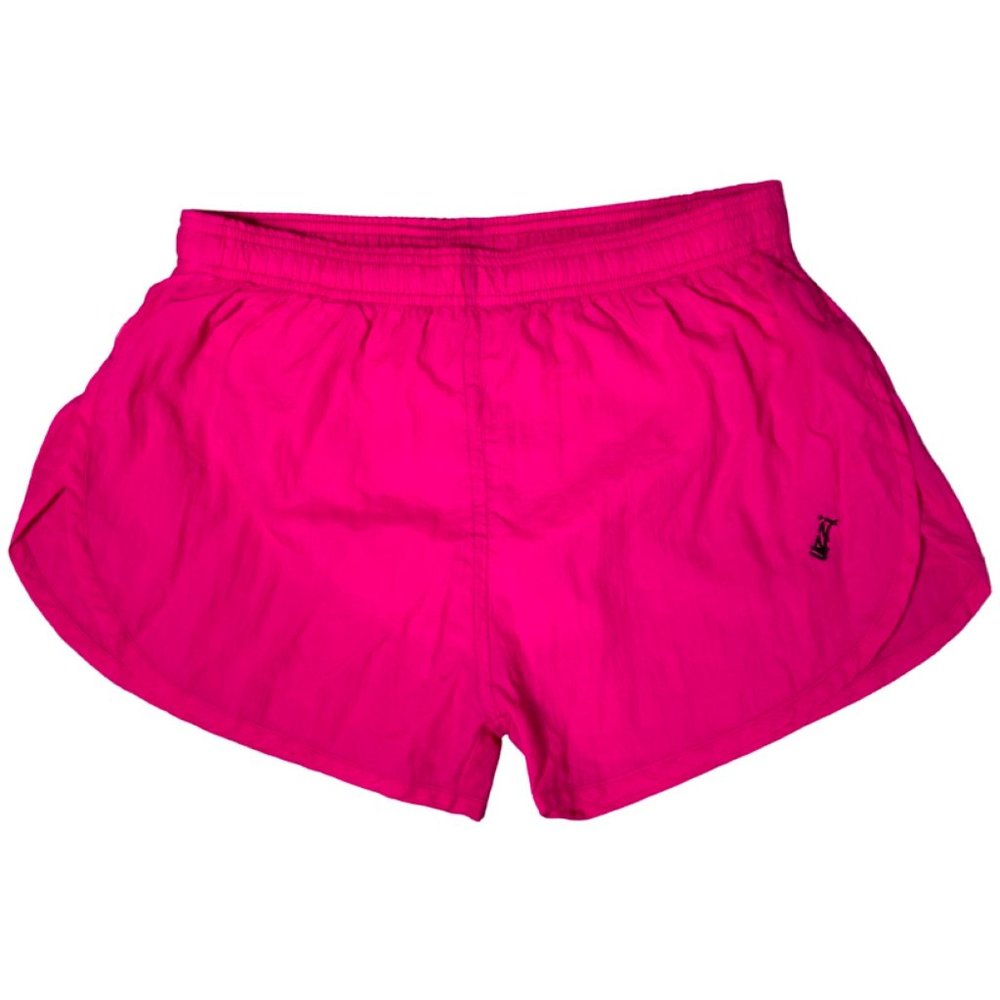Hot pink Side Split Running Shorts